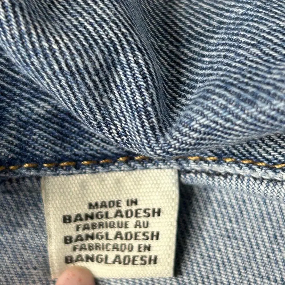 Levi’s Denim Trucker Jean Jacket Light Wash Button Up Cotton Classic Sz Large